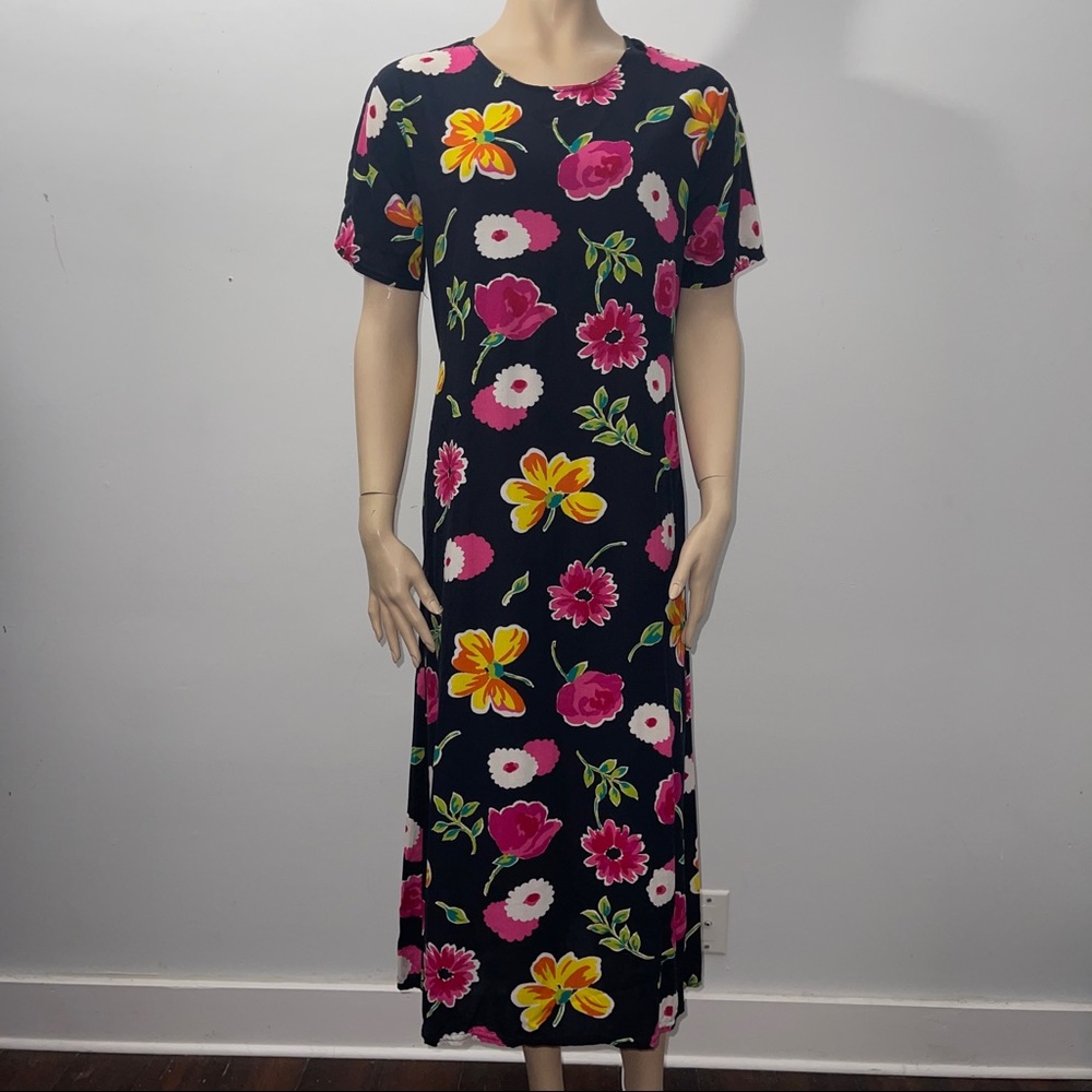 Forever Young Vintage Floral Dress Size Large
